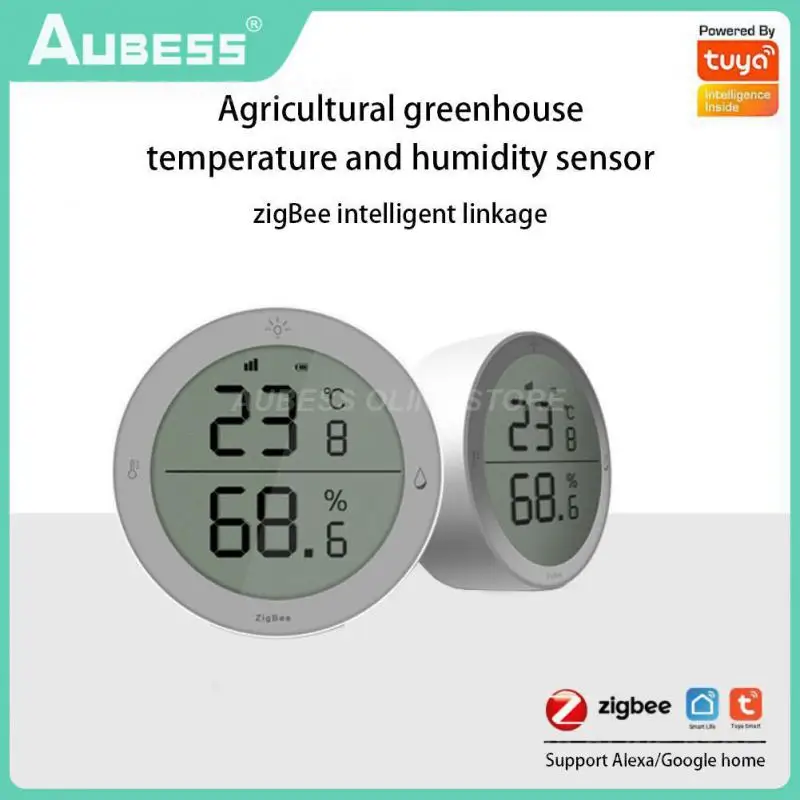 

Умный датчик температуры и влажности Tuya Zigbee, высокоточный сенсор с проводным щупом, интеллектуальное соединение, высокая точность, «сделай ...