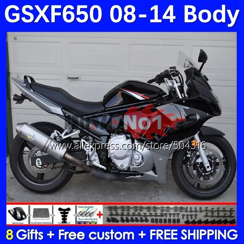 

Комплект обтекателей для GSX650F GSX 650F GSXF 650 F 24No.88 GSXF650, в наличии ЧЕРНЫЙ, 08 09 10 11 12 13 14 2008 2009 2010 2011 2012 2013 2014