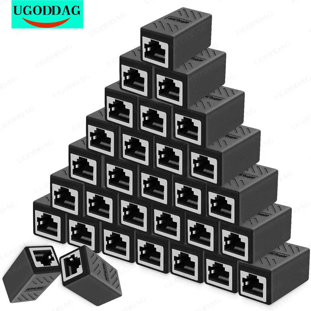 Удлинитель кабеля Ethernet, соединитель RJ45 cat 5 cat 6 cat6a, соединитель расширителя-Женский Удлинитель кабеля Ethernet, соединитель RJ45 cat 5 cat 6 cat6a, соединитель расширителя-Женский