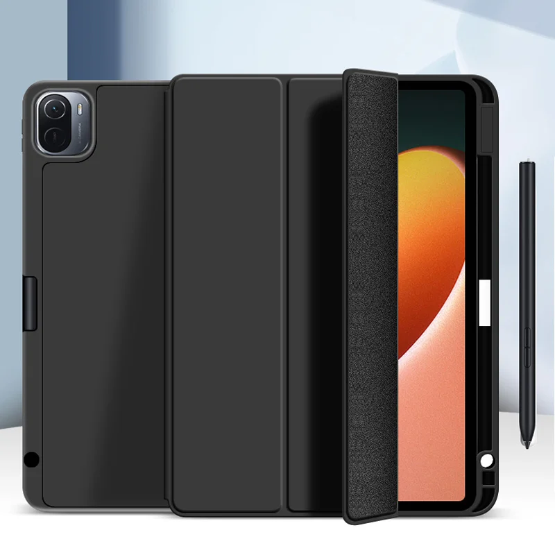 

Чехол для Xiaomi Pad 5 с держателем для карандашей для mi pad 5, чехол Funda для Xiaomi Mi Pad 5, чехол с автоматическим пробуждением и спящим режимом