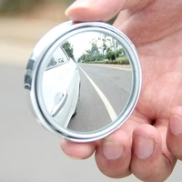 2pcs mini blind spot mirror 360 degree rotation wide angle waterproof car convex parking mirror driving safety for vehicle