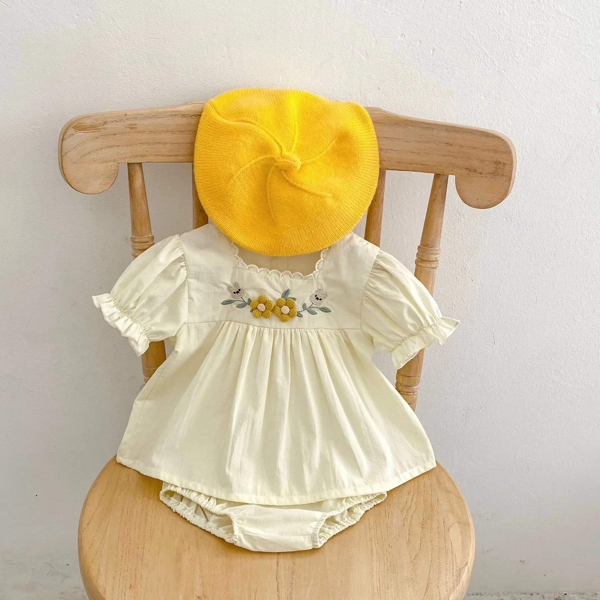 

2 шт., детский хлопковый комплект из футболки с коротким рукавом и шортов