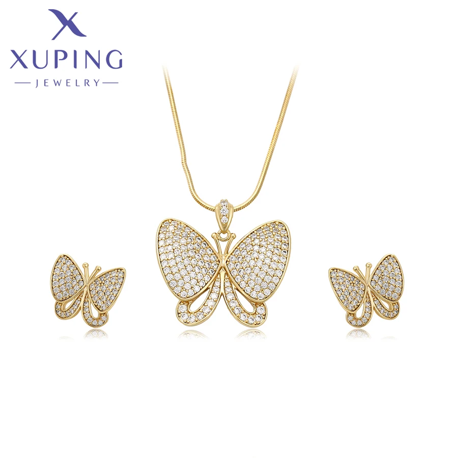 

Xuping Jewelry New Arrival Fashion Butterfly Women Jewelry Set of Popular Design X000470580