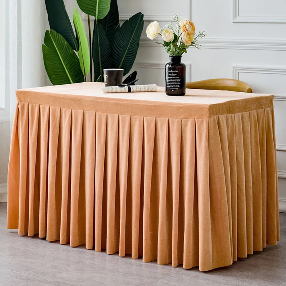 Elegant Table Skirt  For Wedding Nordic Party Desk Decor