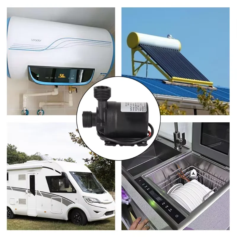 Погружной насос Супер тихий портативный бесщеточный двигатель 12 В постоянного