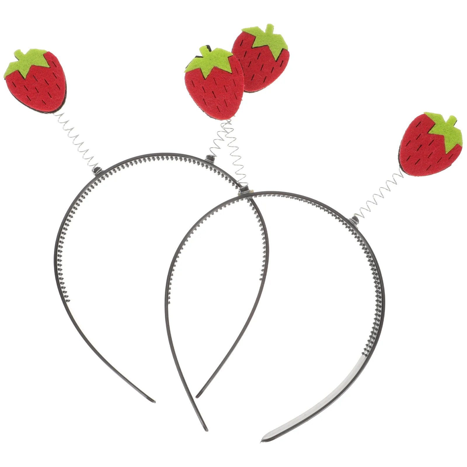 

2 Pcs Strawberry Headband Kids Fruits Headpiece Halloween Costumes Hairband Accessories Plastic Child Toddler Girl