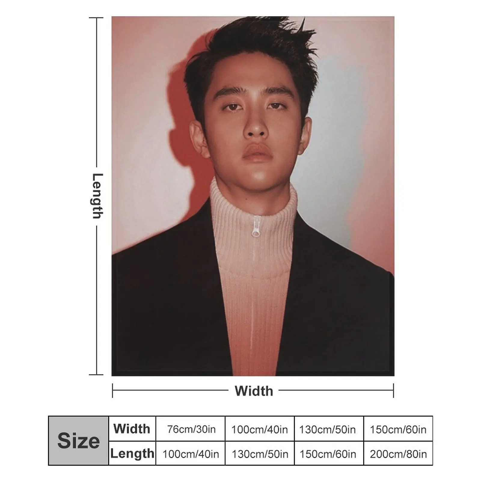 do kyungsoo (love shot) Плед Большие дорожные одеяла для диванов Мягкие большие