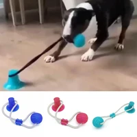 dog interactive suction cup push tpr ball toys elastic ropes dog tooth cleaning chewing playing iq treat toys pet puppy supplies
