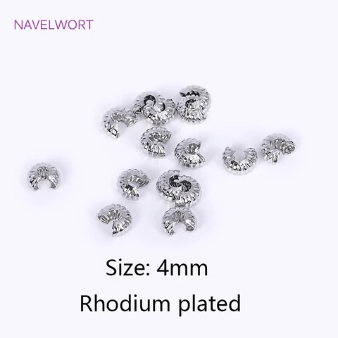 Латунные обжимные бусины с позолотой 18 карат NAVELWORT