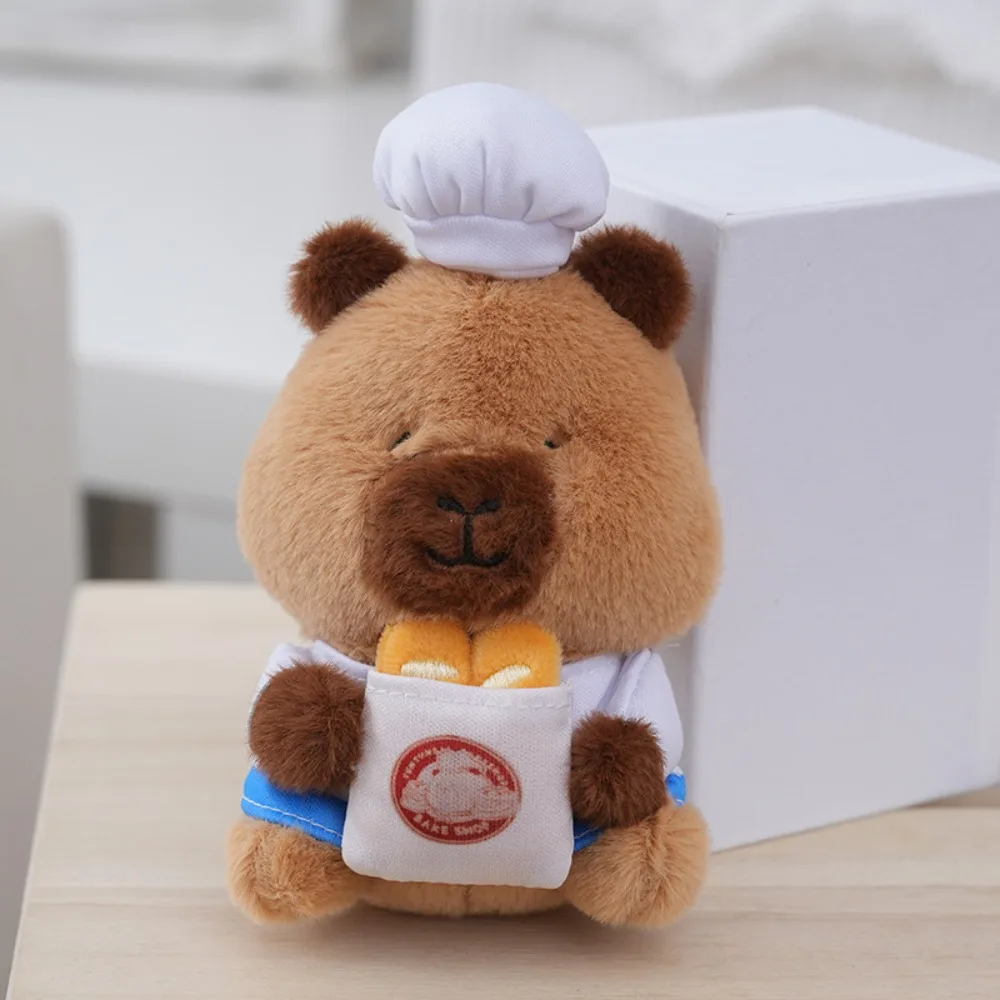Плюшевая подвеска Cook Capybara забавная капибара плюшевый брелок для ключей милая