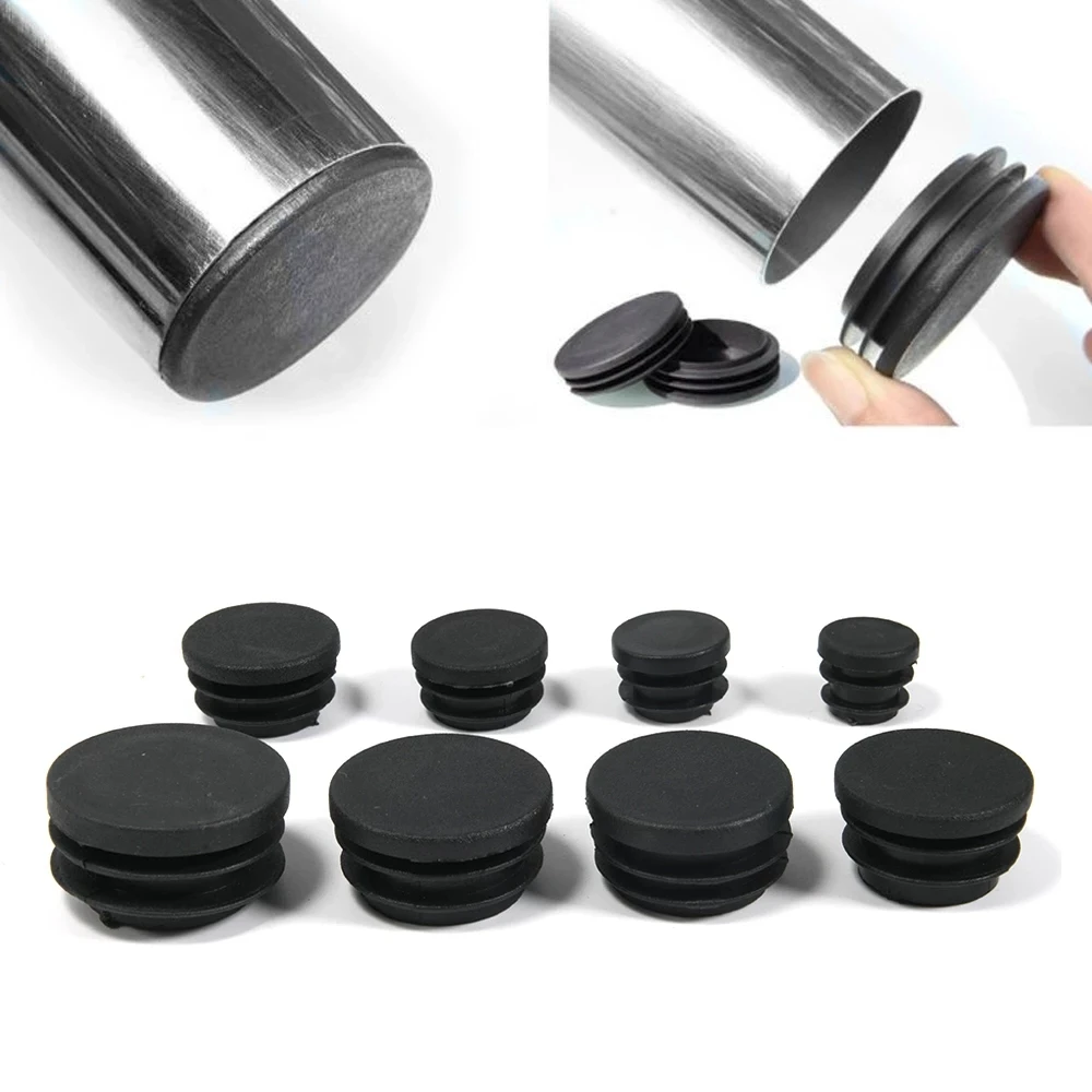 2-20pcs Thicken Round Plastic Blanking End Cap 16 19 22 25mm