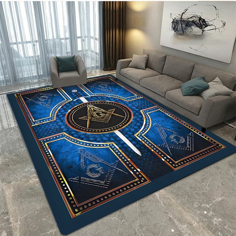

Brotherhood logo printed carpet, living room and bedroom home decoration carpet, kitchen and bathroom anti-skid floor mat