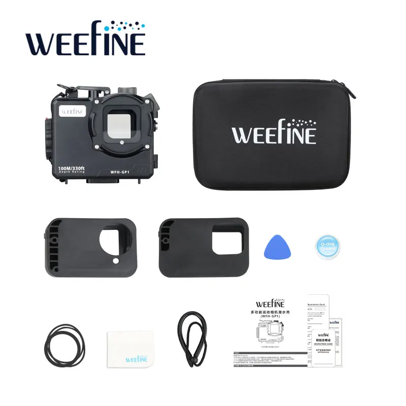 Фото Экшн-камера Weefine WFH-GP1, водонепроницаемый корпус, алюминиевый чехол для дайвинга GoPro DJI, подводное плавание, фридайвинг, подводная видеография №1