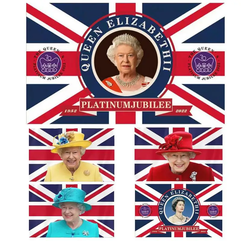 

Queen II Car Sticker Queen Elizabeth Memorial Sticker Commemorative Queen Elizabeth Sticker Luggage Laptop For Water Cup Car Bod