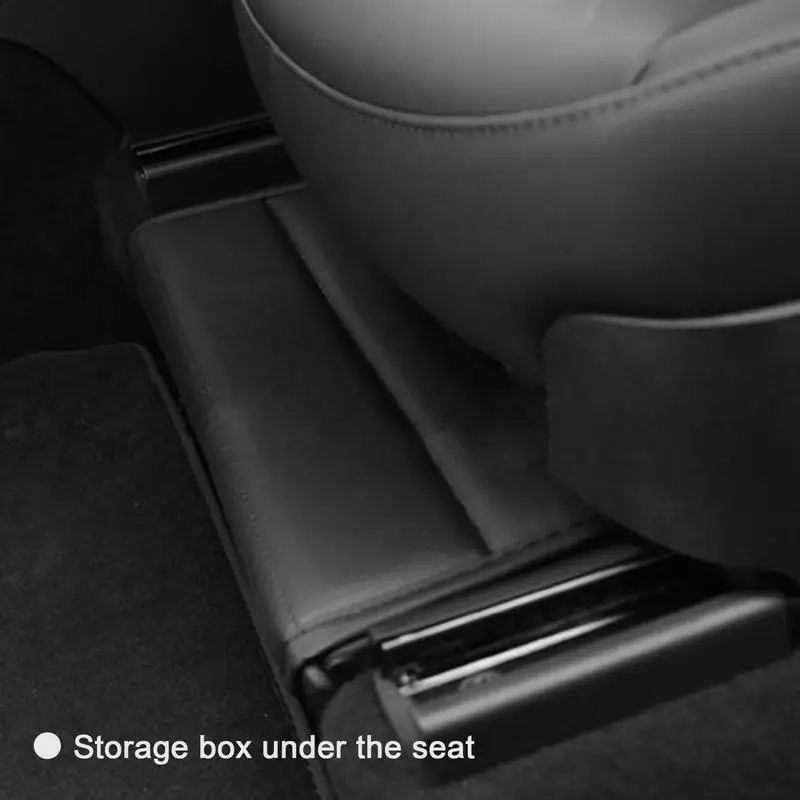 

Ящик для хранения из искусственной кожи, вместительный органайзер для передних и задних сидений Tesla Model Y, автомобильные аксессуары для интерьера