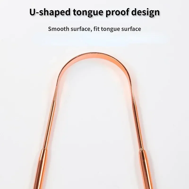 Скребок для языка из нержавеющей стали U-образный язычок очистки покрытия