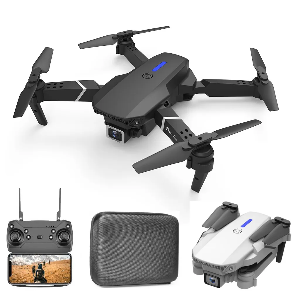 

E88 PRO Mini RC Drone WiFi FPV with 4K 720P HD Dual Camera Altitude Hold Mode Foldable RC Drone Quadcopter RTF Toy Gifts
