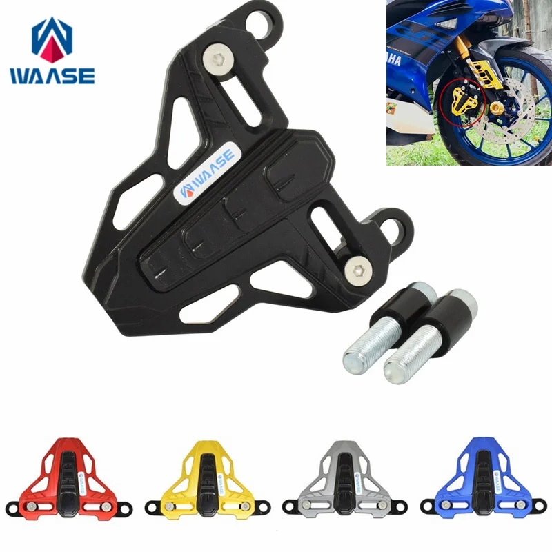 

waase Front or Rear Brake-Pump Protection Brake Disc Pump Guard Cover For Yamaha YZF R1 R3 R6 R15 R25 MT-07 MT-09 MT03 MT-25