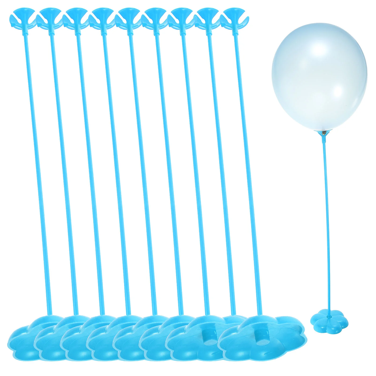 

50 Pcs Balloon Base Sticks Wedding Holder Table Centerpiece Stands for Centerpieces with Holders DIY Plastic Banquet Kit