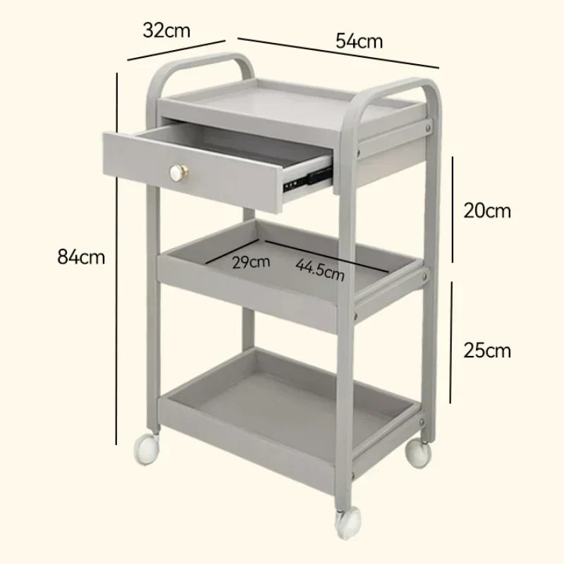 Косметическая железная тележка для покупок макияж медицинские алюминиевые