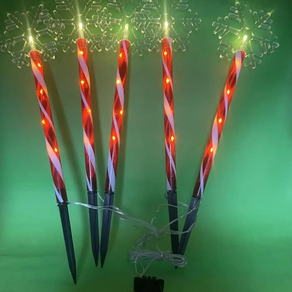 

Solar Ground Lamps Christmas Solar Light Set Energy Saving Snowflake Tree Ground Insert Garden Stake Lights Waterproof for Patio