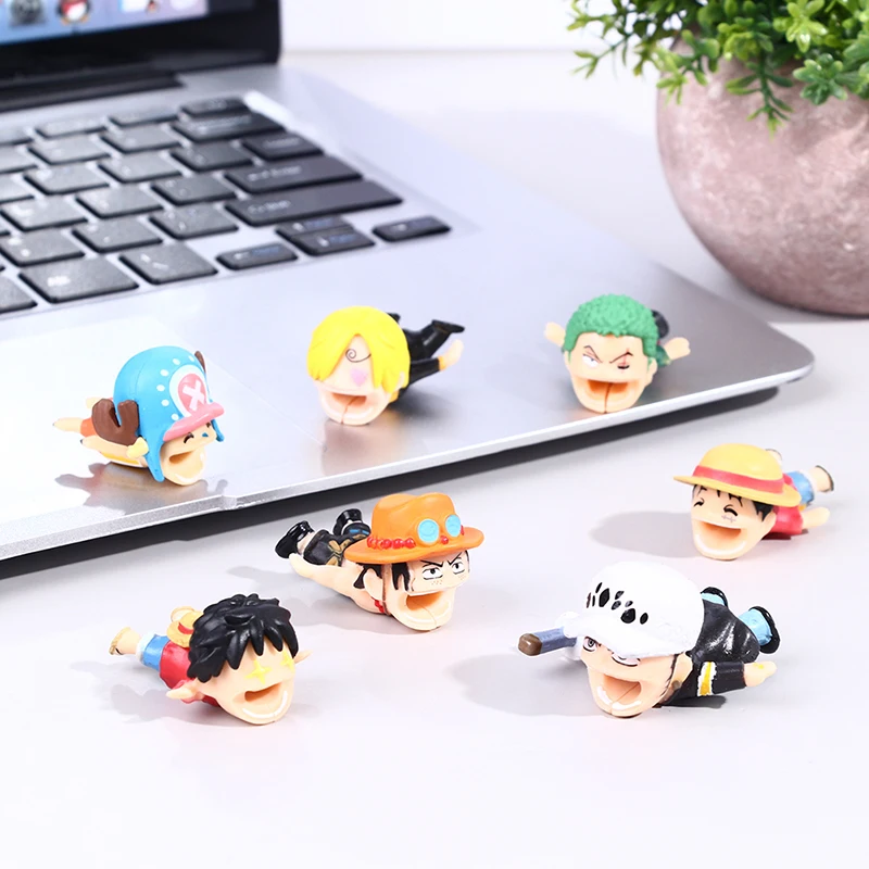 Q Version Portgas D Ace Tony Tony Chopper Law Actions Figures Cable Bite Protector