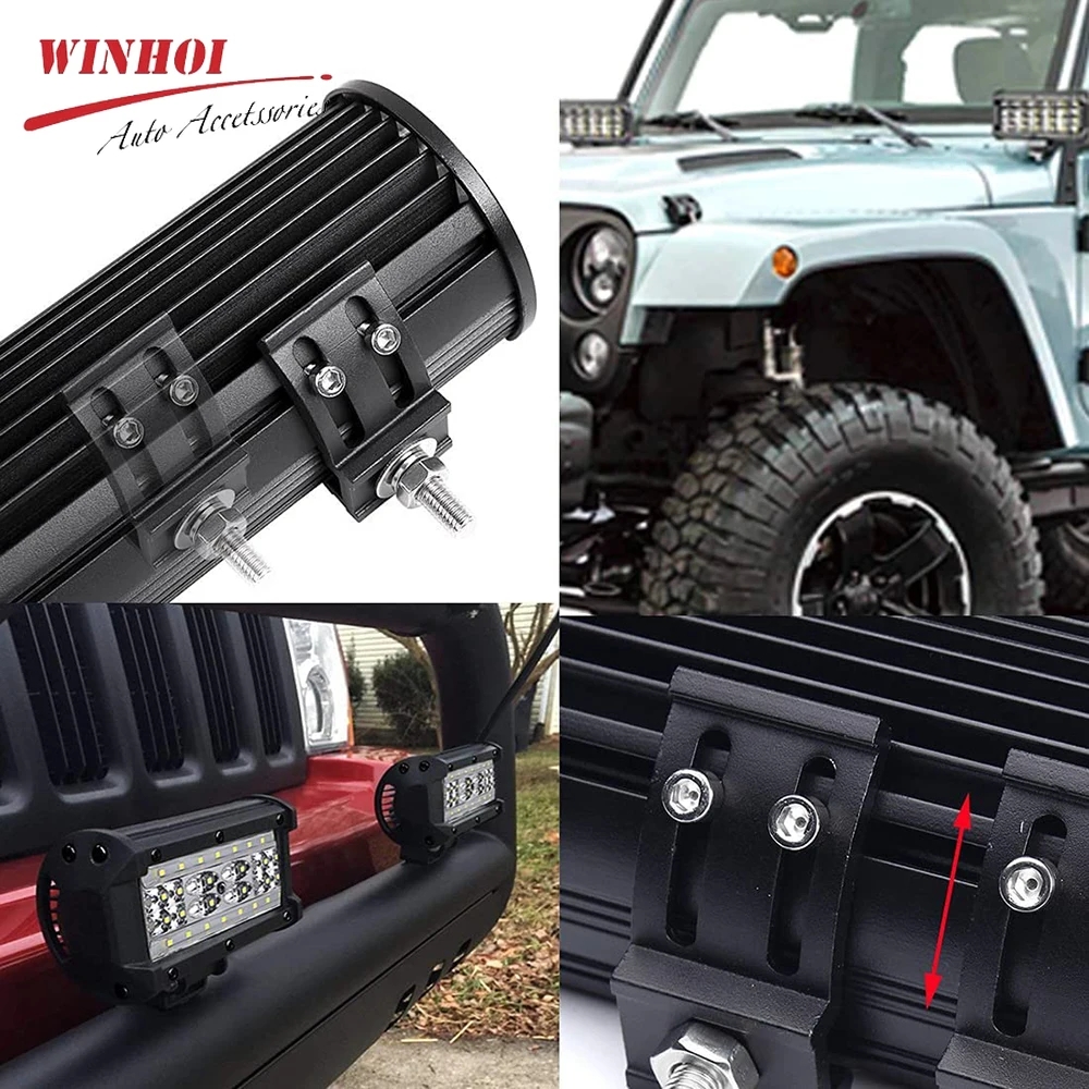 Комплект нижних монтажных кронштейнов для светодиодной фары держатели фар