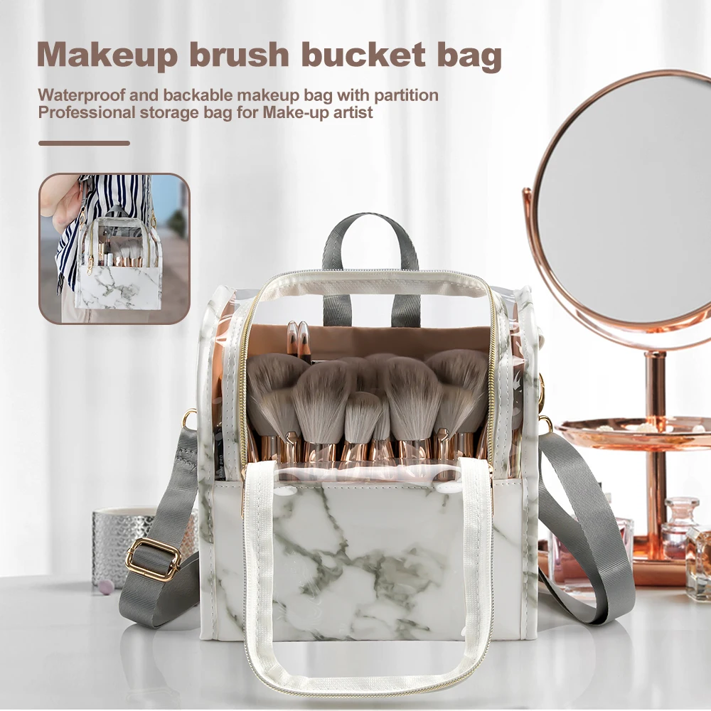 

Universal Makeup Bag Detachable Divided Storage Package Gift For Birthday Anniversary