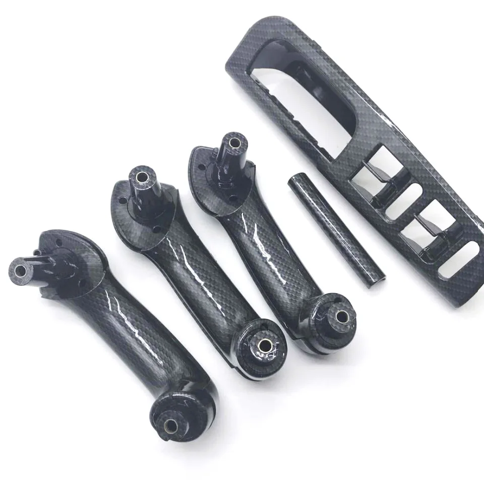

Door Handle Handle Cover Parts for Volkswagen Bora Golf 4 MK4 2002-2007 Inner Handle Kit Carbon Pattern Left Front Switch Bezel