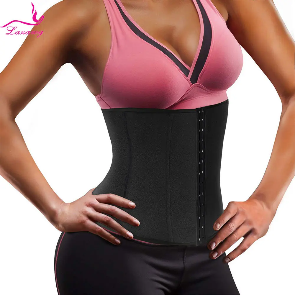 

Женский пояс-сауна LAZAWG, неопреновый тренировочный пояс для похудения, пояс для похудения, сжигания жира, фитнес-пояс для контроля тела