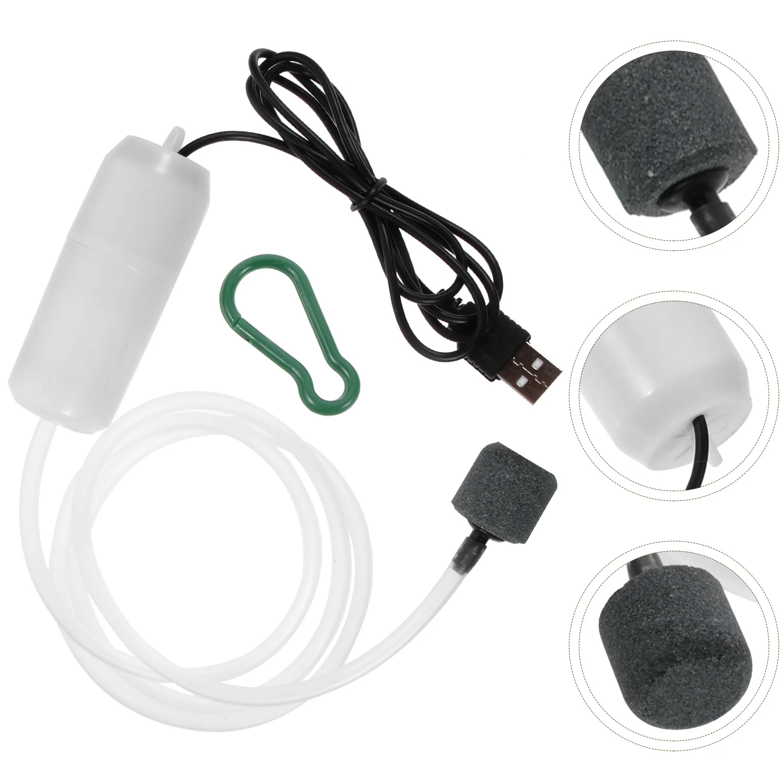 

USB Pump Home Fish Tank Aerator Air Compressor Filter Supply Abs Accessory Aquarium Micro Water