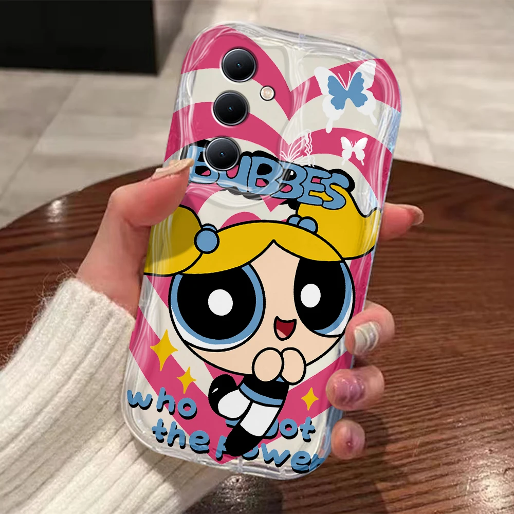 Милый чехол для телефона с объемными волнами девочек Samsung Galaxy S24 S23 S22 S21 S20 FE Plus Ultra 4G