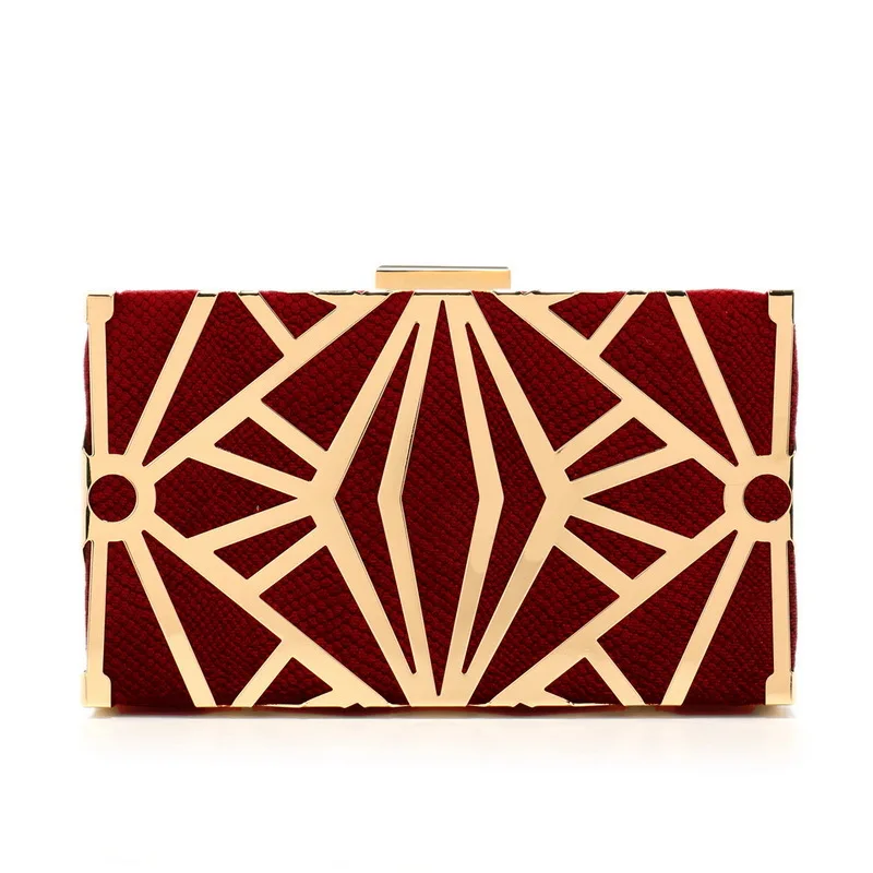 Современная модная банкетная сумка для женщин металлические светские вечерние