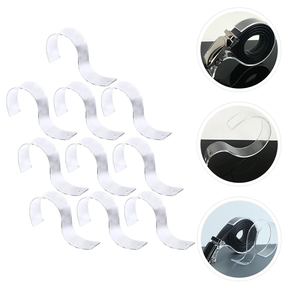

Belt Display Holderacrylic Rack Clear Case Organizer Waistband Stand Store