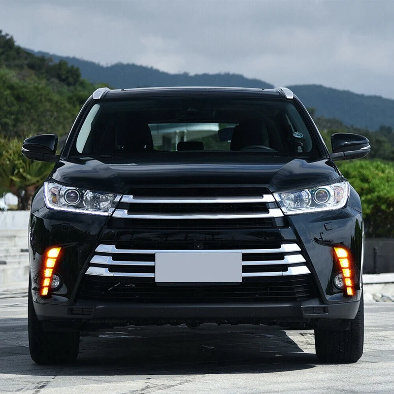 Для Toyota Highlander 2017 2018 2019 Φ DRL дневные ходовые фонари с указателем поворота