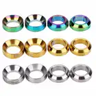 4 шт. горный велосипед BMX велосипед Титан M6 вогнуто-выпуклая шайба прокладка для крышки тормозного суппорта группа крепежные болты