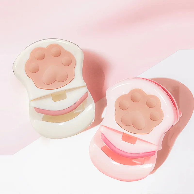 

Cute Cat Paw Eyelash Curlers Eyelashes Curling Clip False Eyelashes Cosmetic Pink Beauty Makeup Tool Plastic Accessories