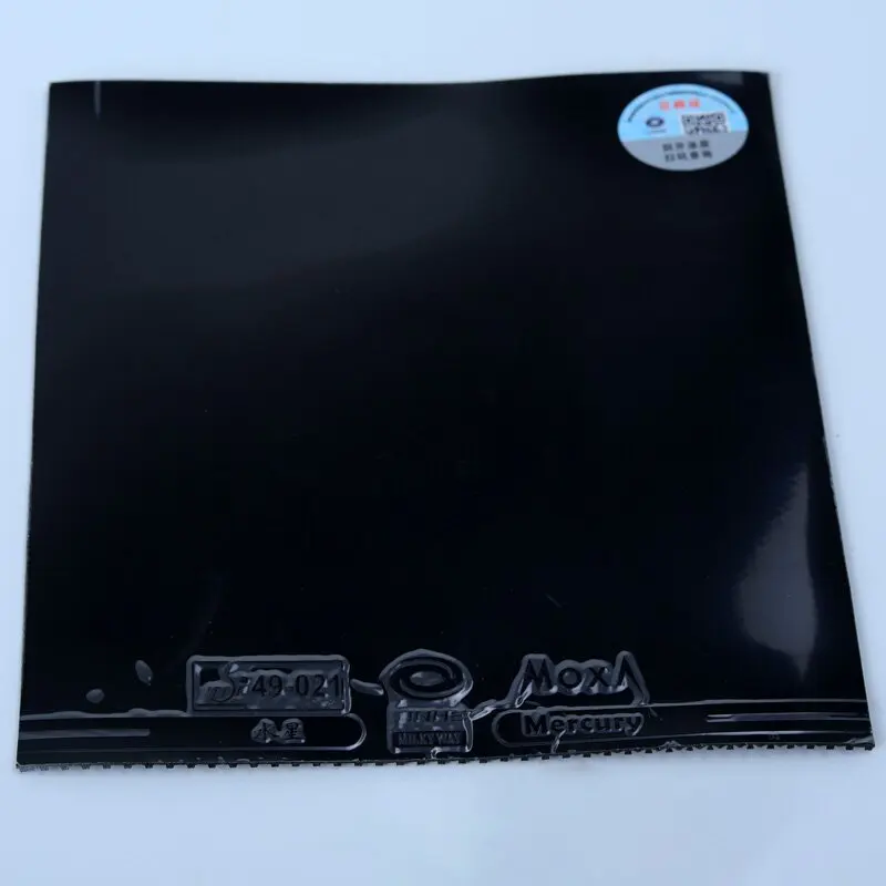 Фото Накладка для настольного тенниса YINHE OX Black Red MERCURY с шипами внутрь, без губки, для начинающих, одобрена ITTF №1