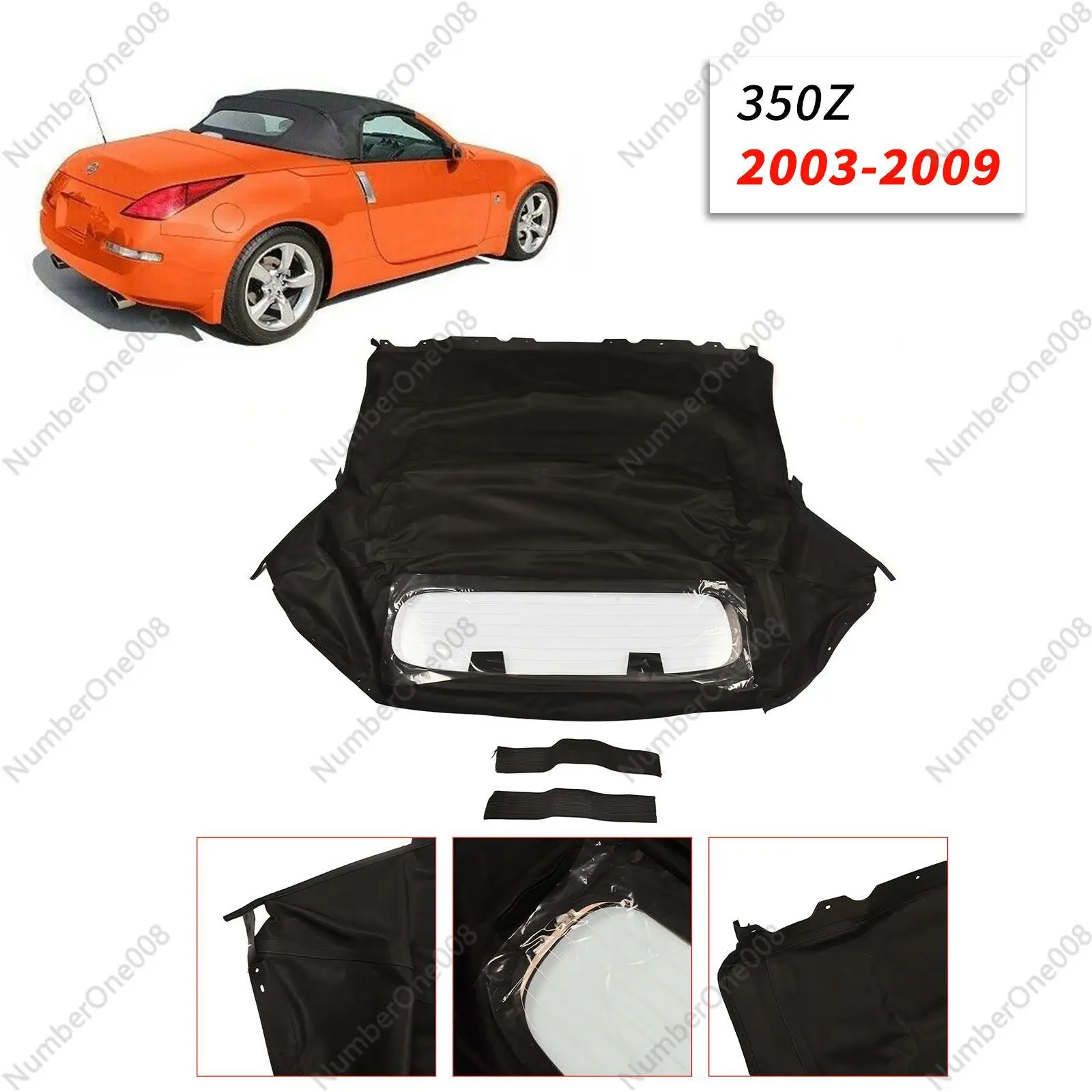 AP02 для Nissan 350Z 2003-2009 кабриолет мягкий верх с подогревом стеклянного окна новинка