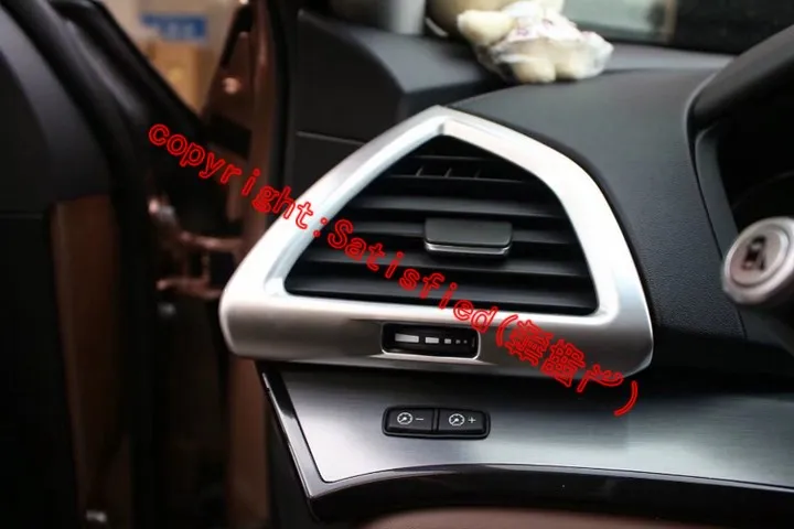 

For Acura CDX 2017 2018 ABS Pearl Chrome Inside Interior Air-Condition Vent Outlet Cover Trim Car Accessories Stickers