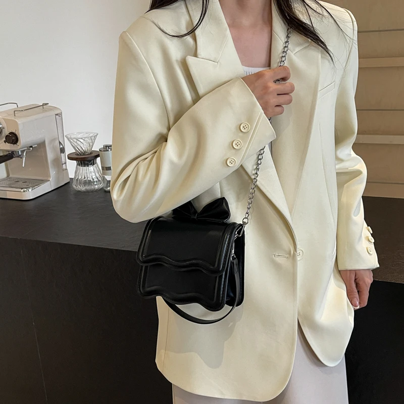 Женская сумка через плечо со съемным ремешком из искусственной кожи маленькая