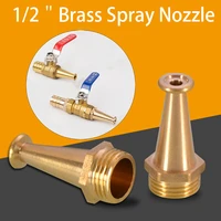 12 brass spray nozzle copper male thread fire reel nozzle car wash tube spray gun hose connector air nozzle garden irrigation