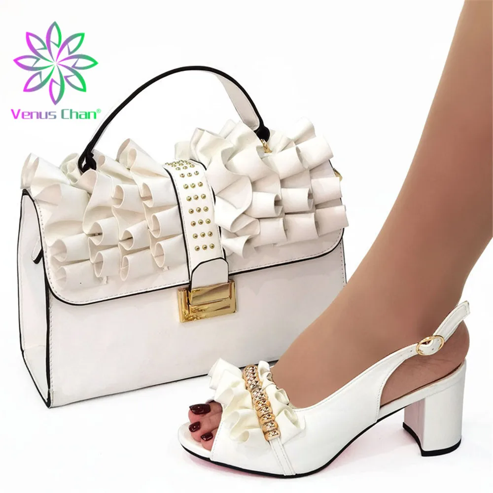 

2022 Nable Ladies Italian Shoes and Bag Set Purple African Shoe and Bag Set for Party In Women Italian Ladies Shoe and Bag Set
