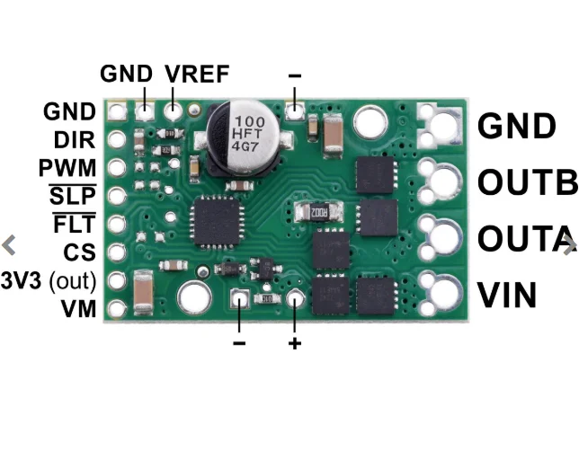 

Высокомощный двигатель Pololu G2 18v17 2991
