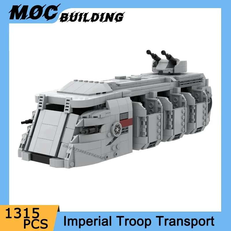 

DIY Space Wars Movie Series Scene SW Imperial Troop Transport Vehicle Model Building Blocks DIY Bricks Creative Car Toy Kid Gift