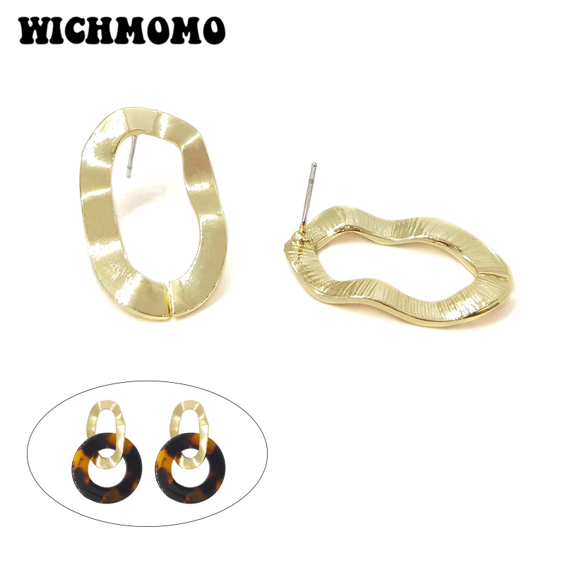 

Новинка 2022, модная прямоугольная основа для сережек 27*16 мм из цинкового сплава, 6 шт., для самостоятельной сборки