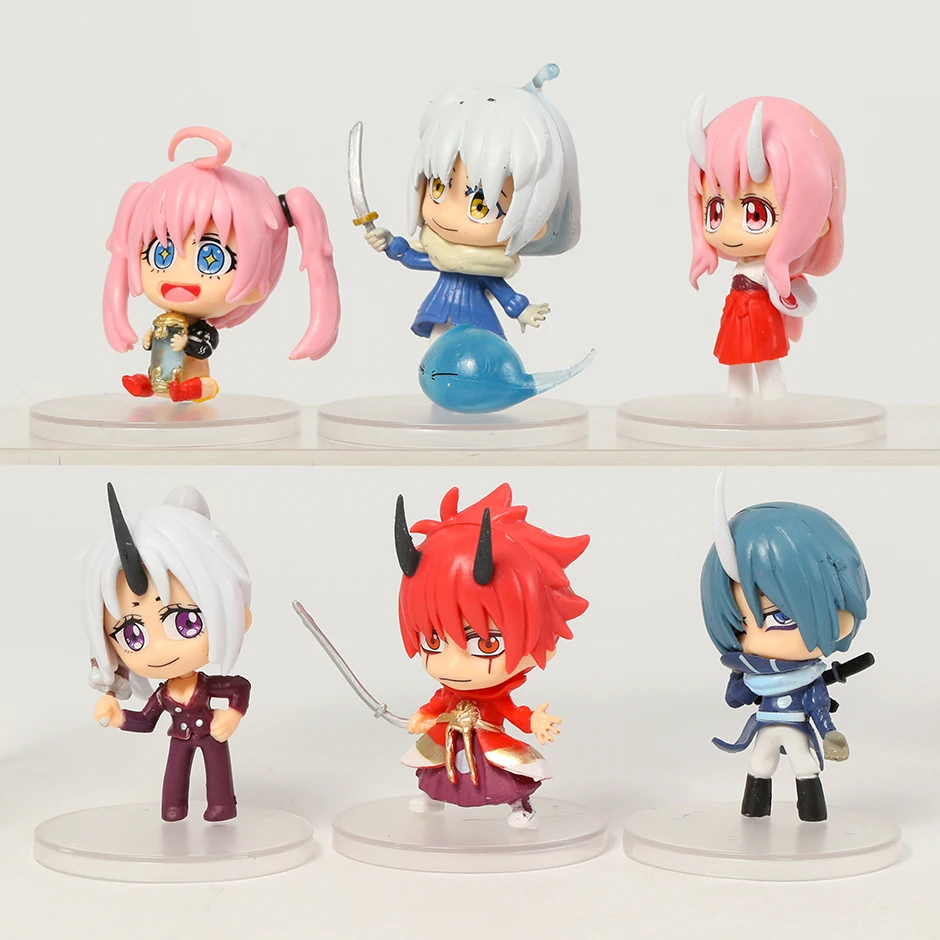 

That Time I Got Reincarnated as a Slime Rimuru Tempest Benimaru Shuna Shion Soei Milim Nava Q Ver Dolls Figures Toys Model Set