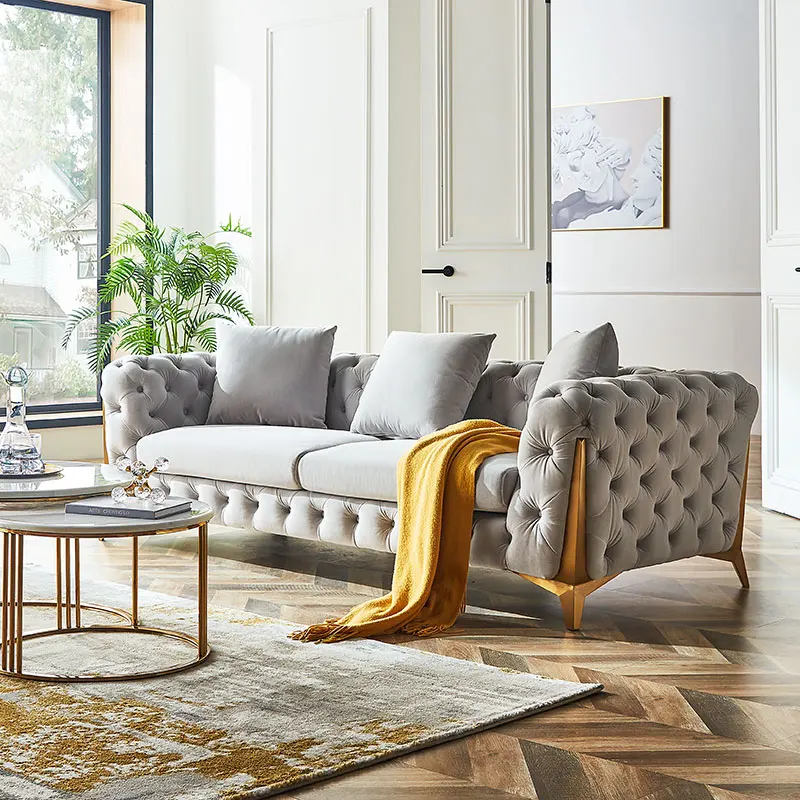 Модульный бархат Canap Chesterfield мебель для гостиной современный секционный диван 1 2 3