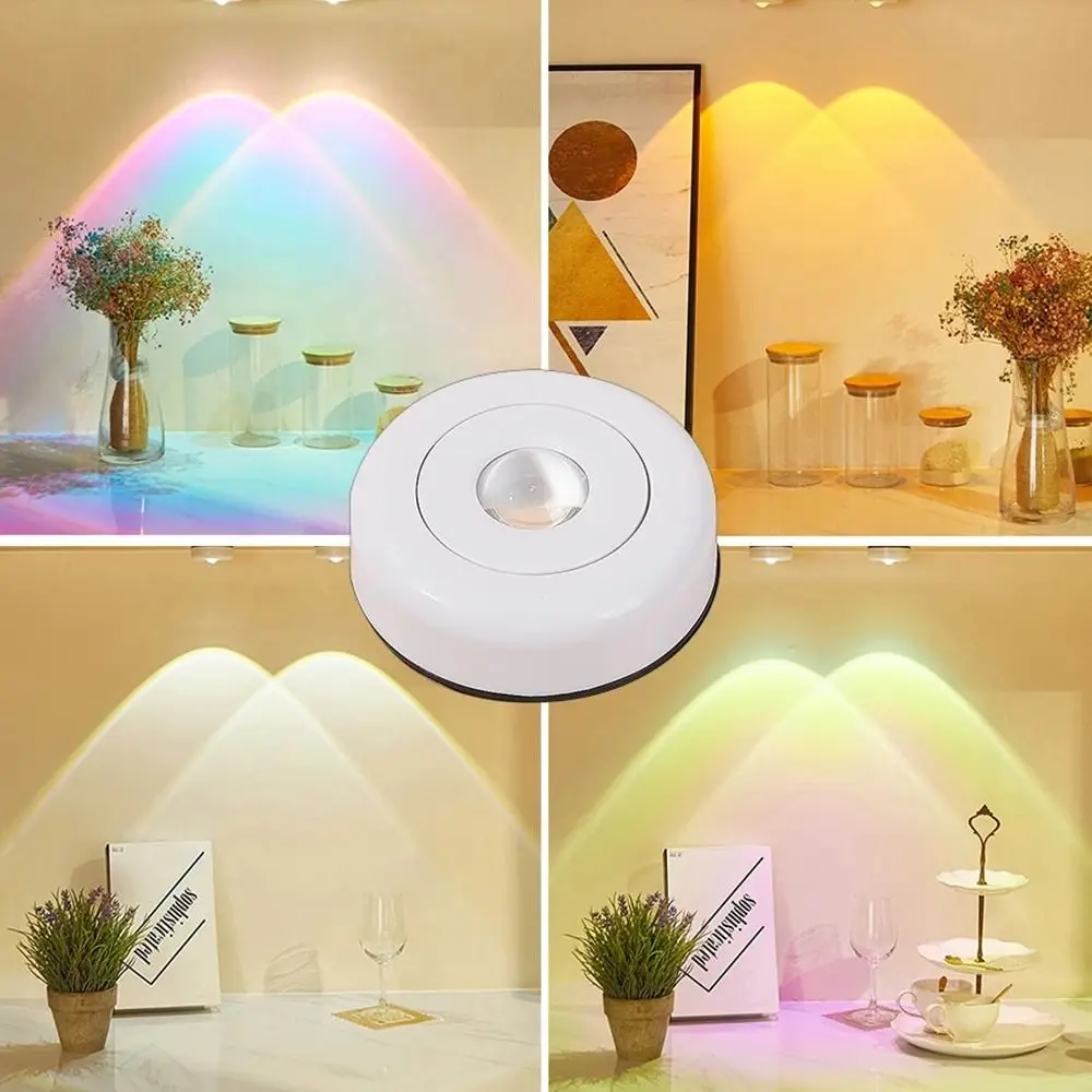 

LED Home Battery Powered Bedroom Decoration Cabinet Sunset Nightlight Kitchen Lights Wireless Closet Light Wall Lamp