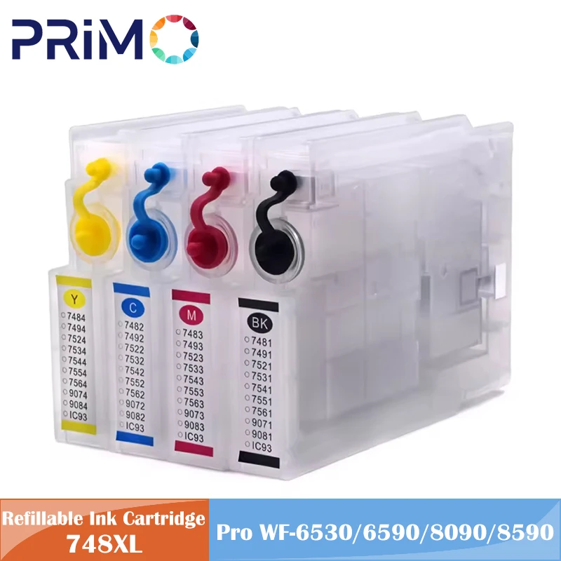 America T748 T748XL 748XL 748 XL сменный картридж с чипом для Epson Workforce Pro WF-6530 WF-6590 WF-8090 WF-8590 WF-6090